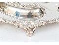 Fine Silver Plated Serving Tray With Two Lidded Compartments