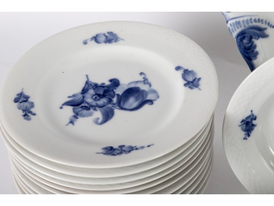 Royal Copenhagen Blue & White Porcelain Dinnerware Set