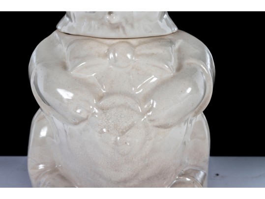 Vintage 1940's McCoy White Bear Cookie Jar 