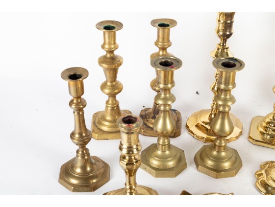Collection Of Mixed Antique Brassware