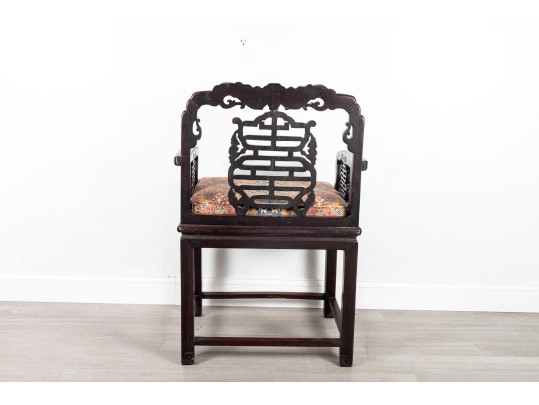 Chinese Rosewood 19th Century Chair