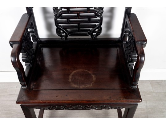 Chinese Rosewood 19th Century Chair