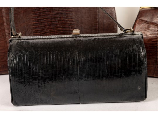 Four Vintage Reptile Skin Handbags (Includes Sydney & Sterling)