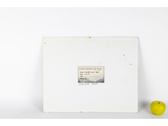 Hannah Cole Buie (American, B. 1955) French Patio Oil On Board