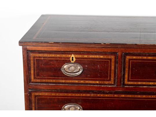 Antique American Federal Style Inlaid Mahogany Chest