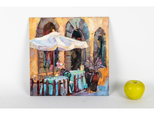 Hannah Cole Buie (American, B. 1955) Venue Scene Oil On Board 