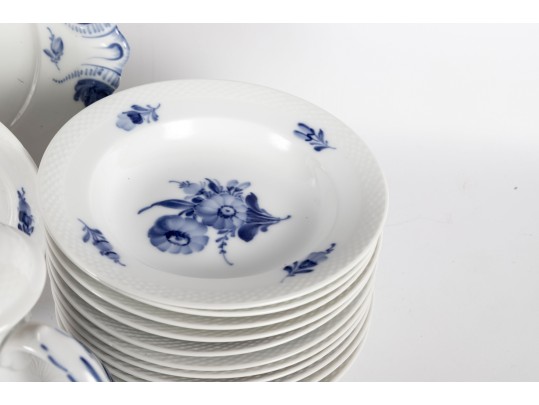 Royal Copenhagen Blue & White Porcelain Dinnerware Set