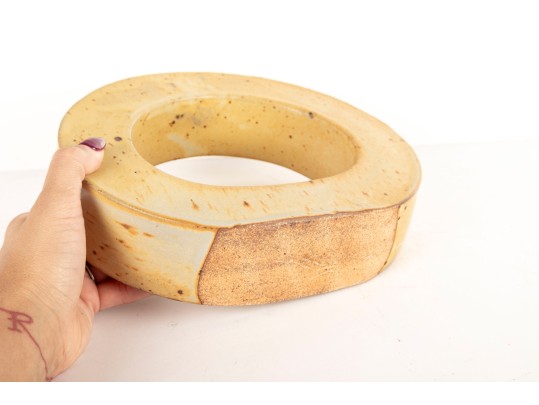 Stoneware Pottery Ring Vase