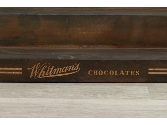 Antique Whitman's Chocolates Metal Commercial Display Stand
