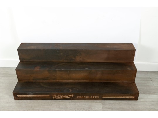 Antique Whitman's Chocolates Metal Commercial Display Stand