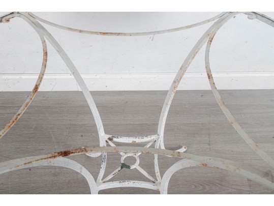 Steel Patio Table With Glass Top