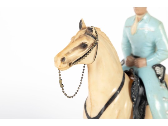 1950's Hartland Rider Figurine Lone Ranger With Horse 