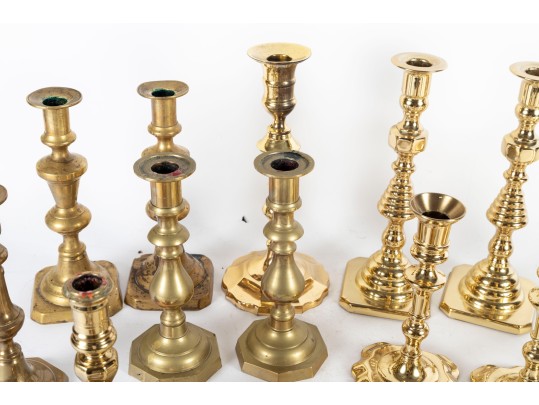 Collection Of Mixed Antique Brassware