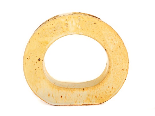 Stoneware Pottery Ring Vase