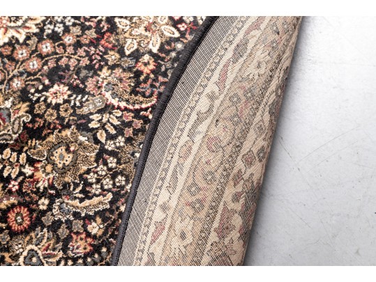 Round Persian-Style Floral Area Rug (7'x7