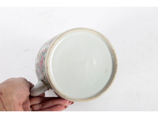 Chinese 19th Century Rose Mandarin Teapot 