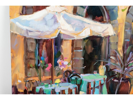 Hannah Cole Buie (American, B. 1955) Venue Scene Oil On Board 