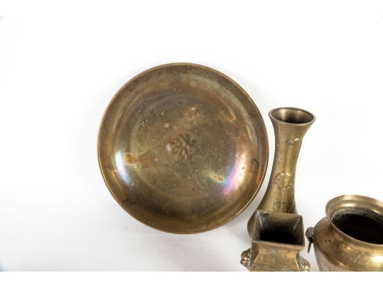 Collection Of Vintage And Antique Brassware – Asian & Middle Eastern 