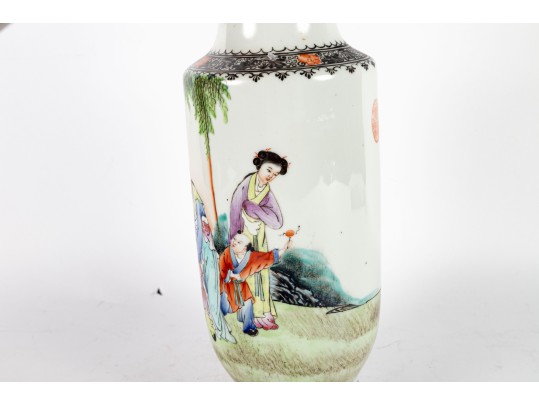 20th Century Chinese Famille Rose Porcelain Vase