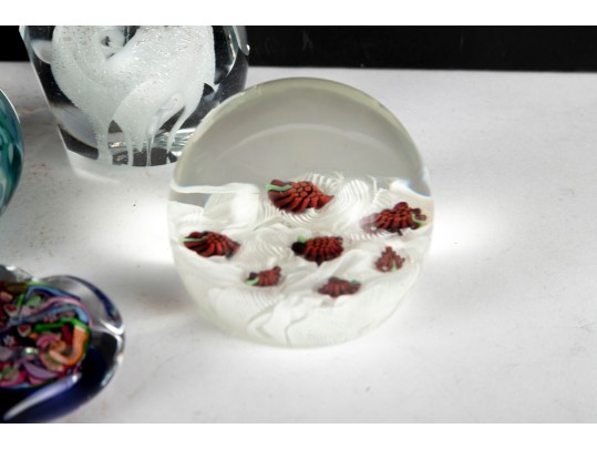 Vintage Amethyst Purple Art Glass Owl Honeycomb Vase