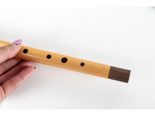 Pair Of Vintage Hardwood Fifes