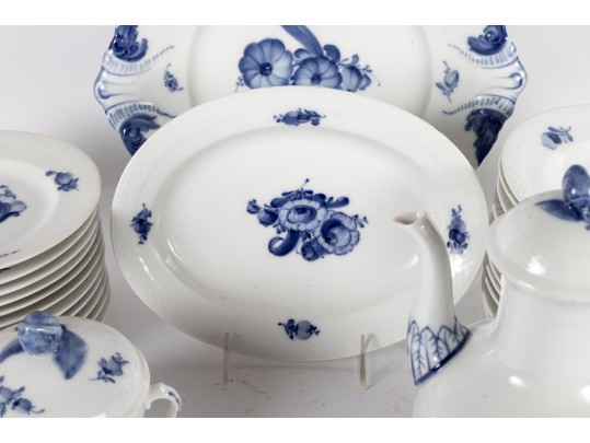 Royal Copenhagen Blue & White Porcelain Dinnerware Set