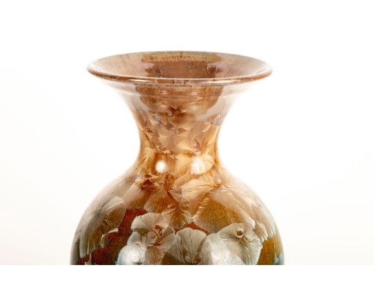 Uwharrie Pottery Seagrove NC Crystalline Vase 