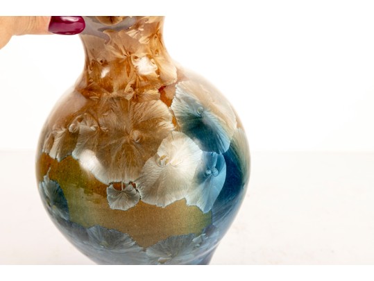 Uwharrie Pottery Seagrove NC Crystalline Vase 