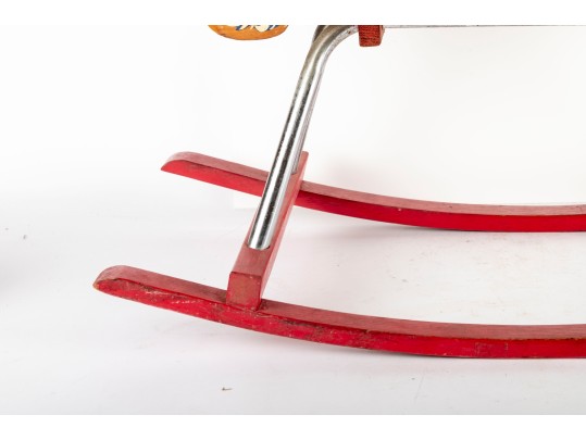 Vintage 1940s Cass Toys Wood Rocking Horse