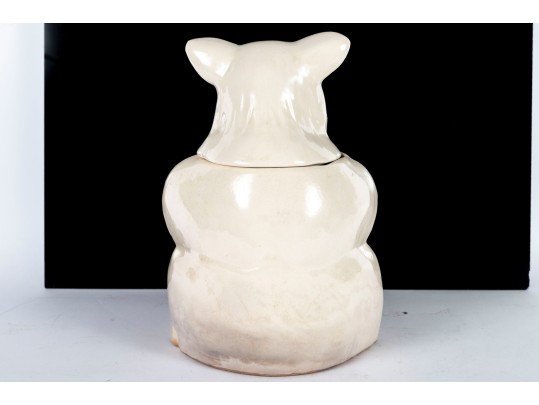 Vintage 1940's McCoy White Bear Cookie Jar 