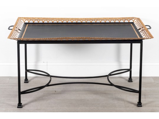 Niermann Weeks Regency Style Tole Tray Table