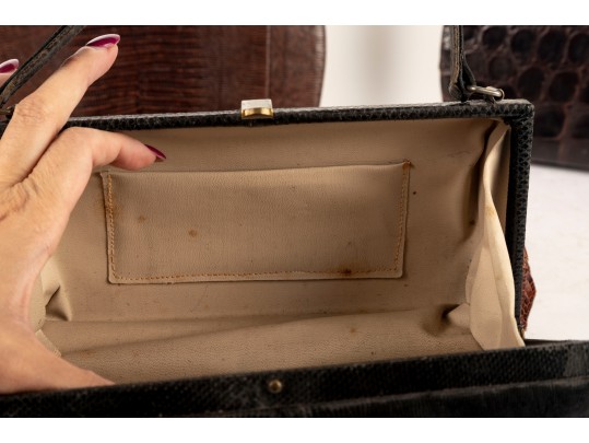 Four Vintage Reptile Skin Handbags (Includes Sydney & Sterling)