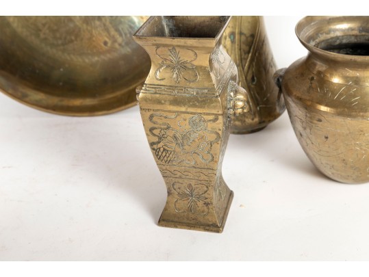 Collection Of Vintage And Antique Brassware – Asian & Middle Eastern 