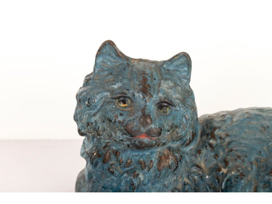 Early 20th Century Cast Iron Cat Doorstop
