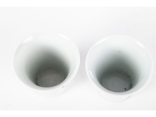 Pair Of Chinese Famille Rose Porcelain Cups