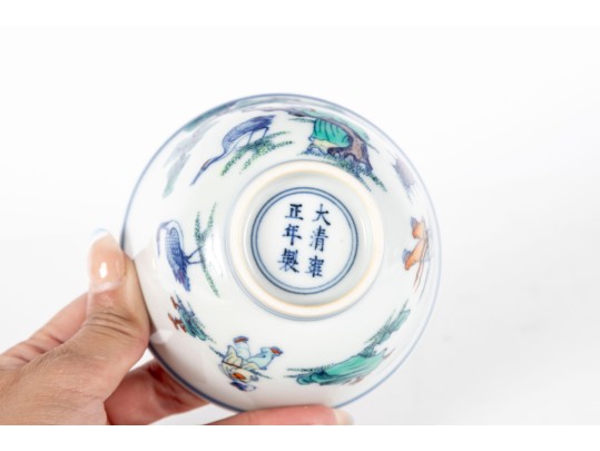 20th C. Reproduction Yongzheng Mark Rice Bowl