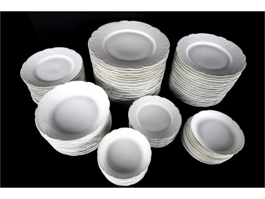 Large Group Of Haviland & Co. Limoges / Rosenthal Mixed White French Porcelain Dishes 