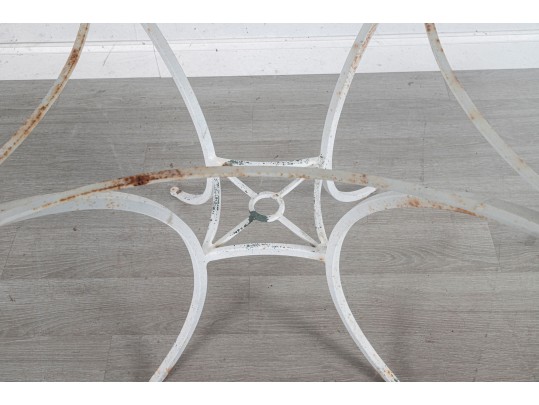 Steel Patio Table With Glass Top