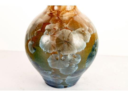 Uwharrie Pottery Seagrove NC Crystalline Vase 
