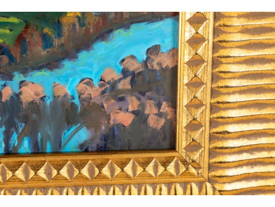 Oil On Board Landscape Painting – Contemporary Impressionist Style