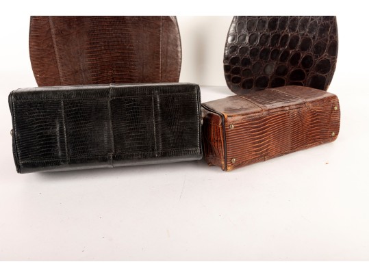 Four Vintage Reptile Skin Handbags (Includes Sydney & Sterling)