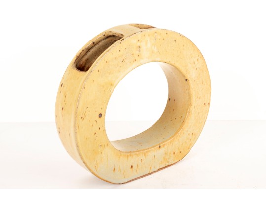 Stoneware Pottery Ring Vase