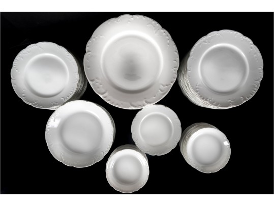 Large Group Of Haviland & Co. Limoges / Rosenthal Mixed White French Porcelain Dishes 