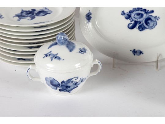 Royal Copenhagen Blue & White Porcelain Dinnerware Set