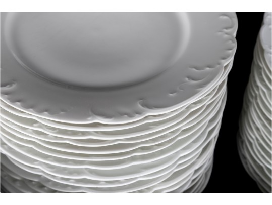 Large Group Of Haviland & Co. Limoges / Rosenthal Mixed White French Porcelain Dishes 