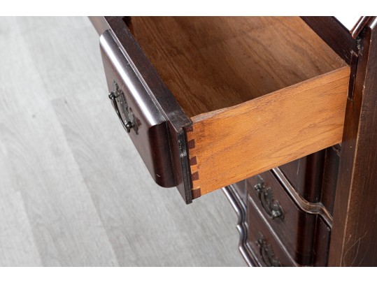 Vintage Slant Top Block Front Chippendale Desk