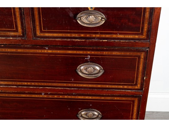 Antique American Federal Style Inlaid Mahogany Chest