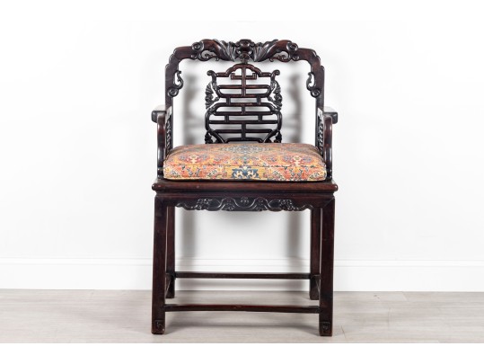 Chinese Rosewood 19th Century Chair