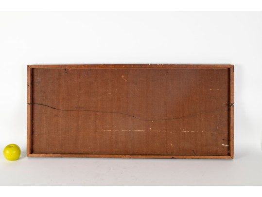 Maurice Lapp (American, 1925 - 2014) Cityscape Oil On Board