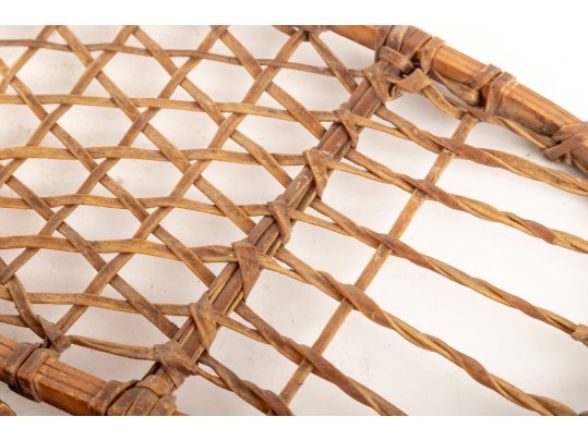 Vintage Wood/Leather Snow Shoes